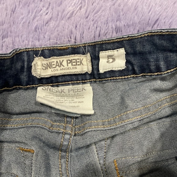 Sneak Peek Jeans Women's Distressed‎ Size 5 - Picture 5 of 9